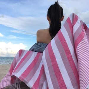 Turkish Cotton Beach Towel XL Pestemal Quick Dry